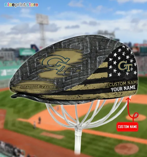 Georgia Tech Team Yellow Jackets Jeff Cap Newsboy Cap Flat Cap Driving Cap