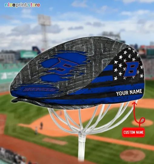 Discover BOISE-STATE Team BRONCOS Jeff Cap Newsboy Cap Flat Golf Driving Hat for Men5