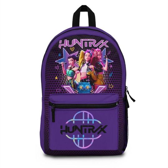 Discover Kpop Demon Hunters Backpack, Huntrix Backpack, Cute Kpop School Bag, Anime Style Backpack Gift For Kpop Fans, Demon Hunters Merch Backpack