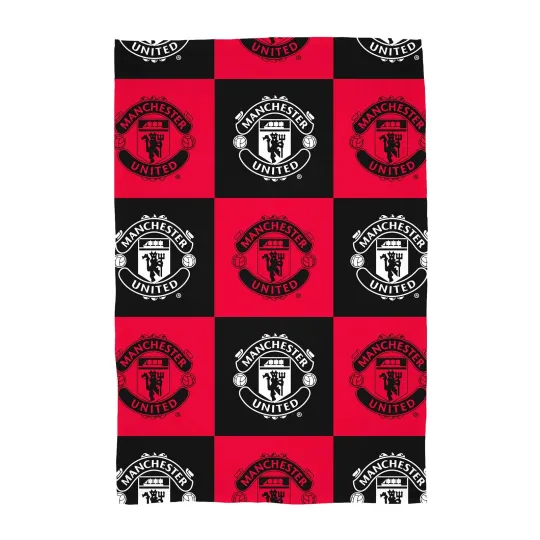 Discover Manchester United Fleece Blanket  Large Soft Throw Crest Football