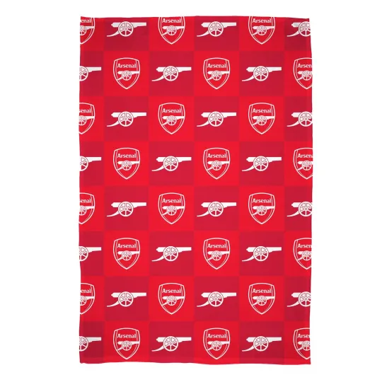 Discover Arsenal Checkered Fleece Blanket