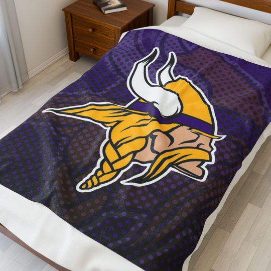 Minnesota Vikings Plush Fleece Blanket Decorative Throw
