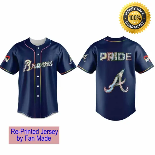 *Special* 2025 Braves LGBTQ Pride Night Blue Jersey