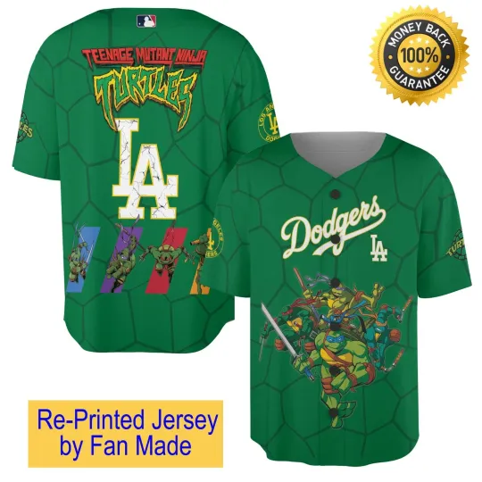 Discover Dodgers x Ninja T.rtles Night Game Custom Baseball J.sey Giveaway 2025