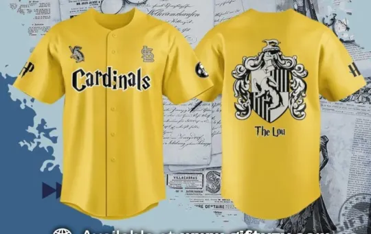 Discover St. Louuiis Cardinals Harrrry Potter Night Yellow Jersey Giveaway - Gift For Fan
