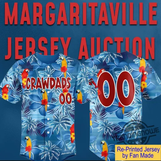Crawdads Margaritaville Night Custom Baseball J.sey Giveaway 2025