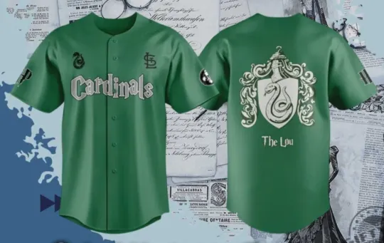 Discover St. Louuiis Cardinals Harrrry Potter Night Green Jersey Giveaway - Gift For Fan