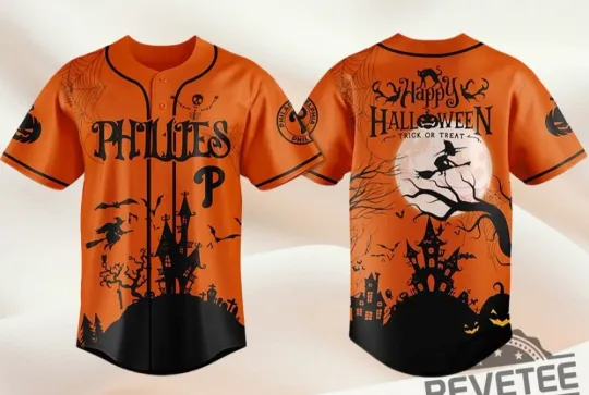 Phillies Happy Halloween Trick Or Treat Jersey Gifts - All Size