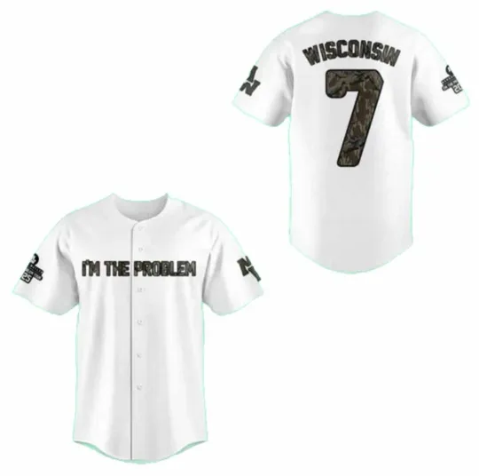 Discover Badgers x M. Wallen Im The Problem Jersey Giveaway 2025 - All Size