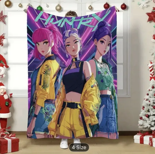 Discover Demon Hunters Throw Blanket Gifts for Fans Girls And Boys  Women 40” X 60”