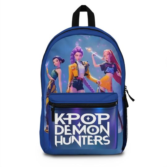 Discover Kpop Demon Hunters Backpack | Pink Idol Group Graphic, kids, school backpack, gift