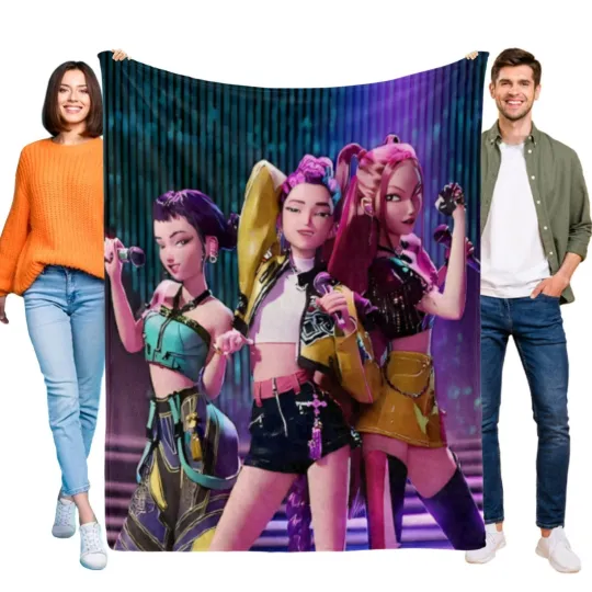 Discover Demon Hunters Throw Blanket Gifts for Fans Girls And Boys  Women 40''*60''