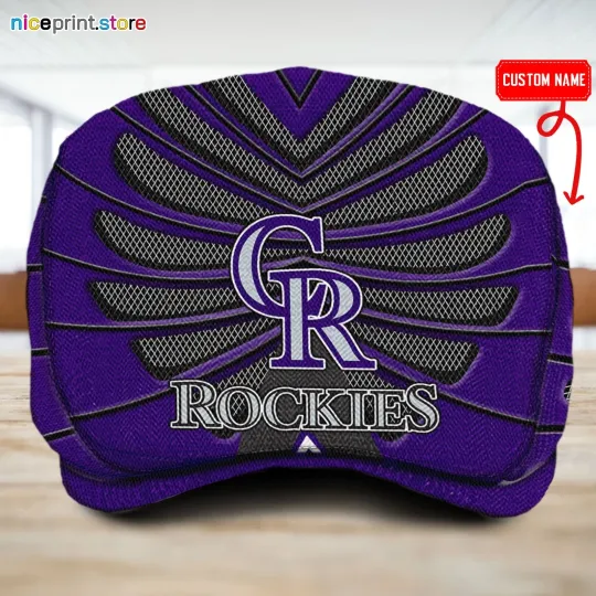 Discover Colorado Team Rockies Jeff Cap Custom Jeff Cap Driving Cap Golf Cap
