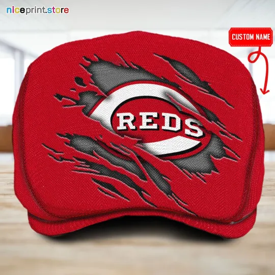 Discover Cincinnati Team Red*s Jeff Cap Driving Cap Golf Cap Flat Cap