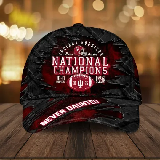 Discover Hoosiers Football 2025 National Champions Classic Cap
