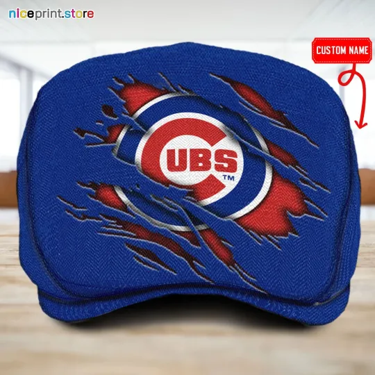 Discover Chicago Team Cub*s Jeff Cap Custom Jeff Cap Driving Cap Golf Cap Flat Cap