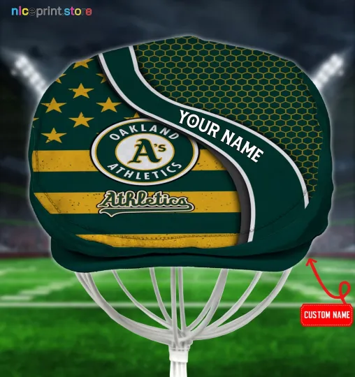 Discover Oakland Baseball Team Athletics Jeff Cap Driving Cap Flat Cap Golf Cap