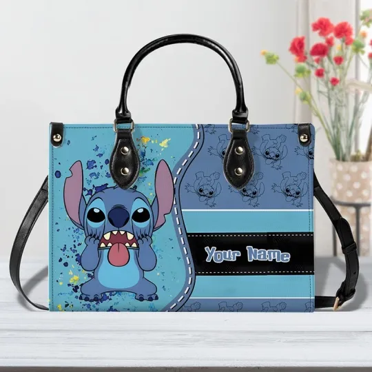 Discover Personalized Lilo And Stitch Leather Handbag, Stitch Leather Handbag Lover