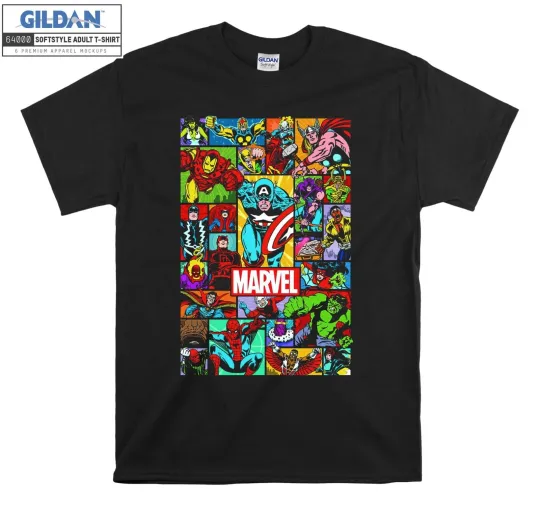 Discover Marvel Avengers Characters T-Shirt for Men and Women Unisex