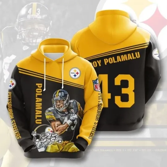 Discover Steeler No1660 Custom Hoodie 3d Gift For Valentine