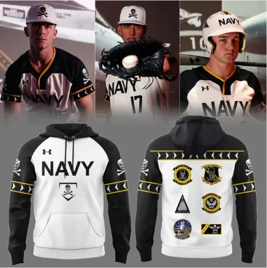 Navy Midshipmen Baseball Limited Jolly Rogers Hoodie 3D Gift For Valentine