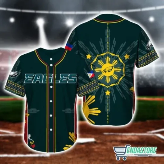 Discover Custom Name Philadelphhiia Eagles Filipino Heritage Night Jersey - All Size
