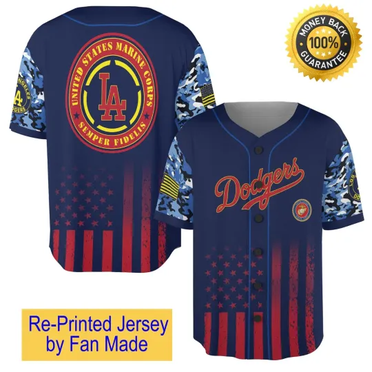 Discover Personalized - Dodgers Military Appreciation Night Baseball -REPRINT