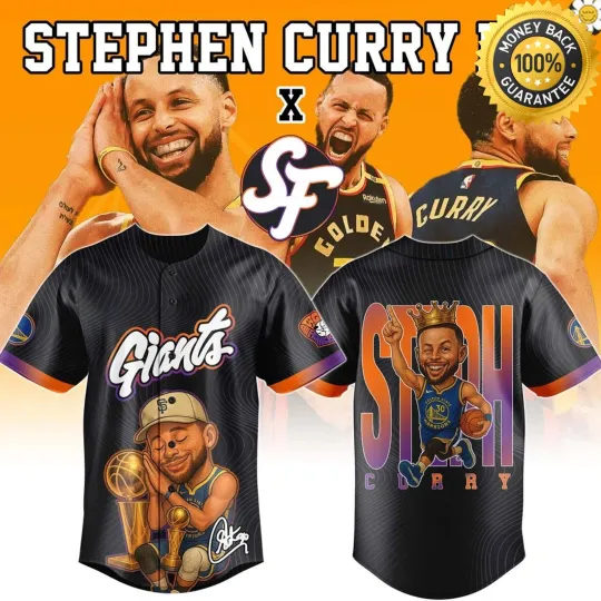 Discover Custom Name - S.F Giants x Stephen Curry Day Baseball Js Giveaway 2025