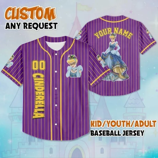 Discover Personalized Princess Cinde Mardi Gras New Orleans Baseball Jersey Shirt