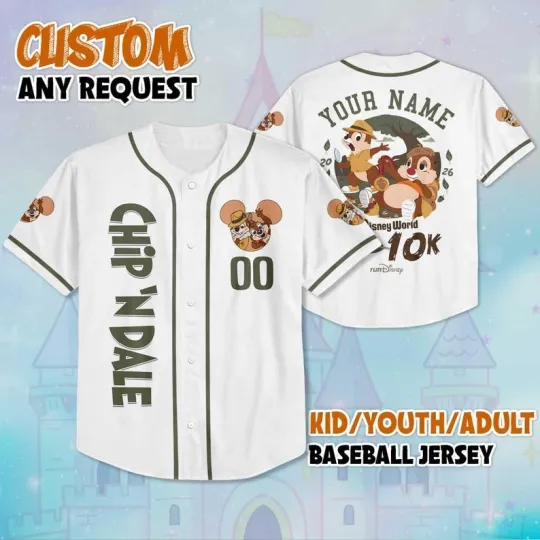 Discover Personalized Chip N Dale Run Springtime Surprise 2026 Baseball Jersey Shirt