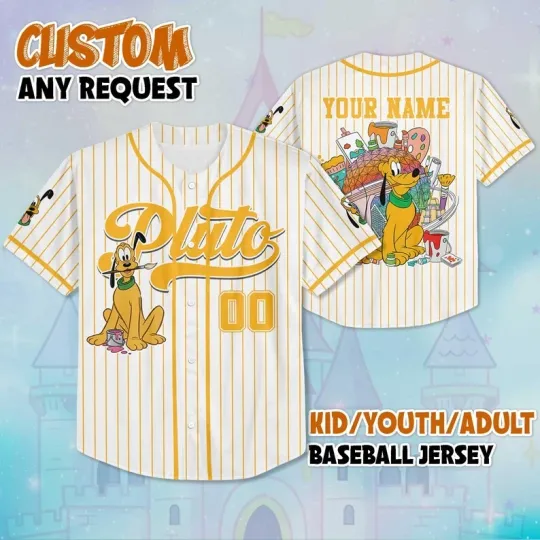 Discover Custom Pluto Dog Epcot International Festival Of The Arts Baseball Jersey Shirt