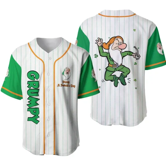 Discover Grumpy Dwarf St. Patrick's Day Baseball Jersey Unisex Adults