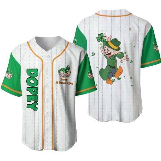 Discover Dopey Dwarf St. Patrick's Day Baseball Jersey Unisex Adults