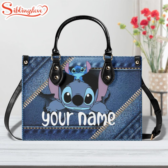 Discover Custom Name Stich New Version Leather Handbag