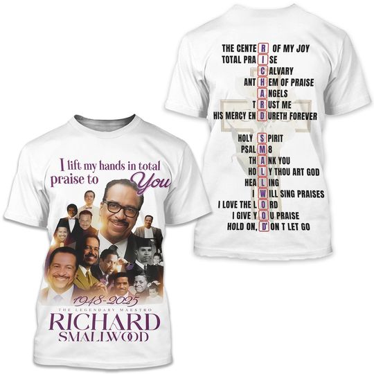 Remembering Richard Smallwood 1948-2025 3D Shirt