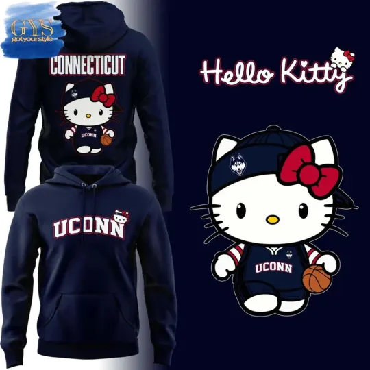 UConn Huskies Hello Kitty Connecticut Limited Edition Hoodie