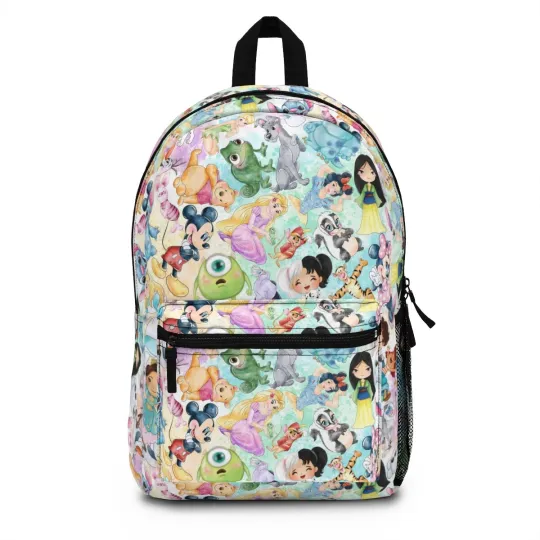 Discover Disney All Character Backpack, Backpack for Kids, School Bag