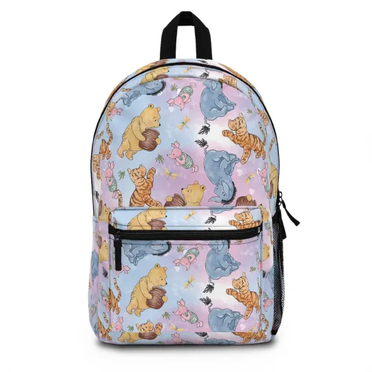 Winnie the Pooh Eeyore Tigger Piglet Backpack, Backpack for Kids, School Bag