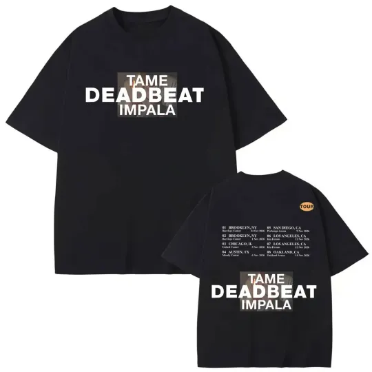 Discover Tame Impala Rock Band Tour 2026 Unisex T-shirt