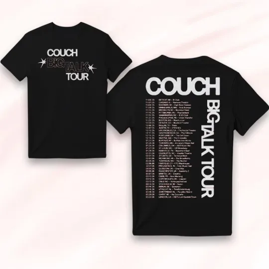Discover Couch Band Big Talk Tour 2026 Merch T-Shirt