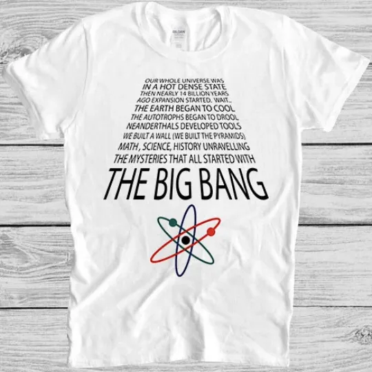The Big Bang Theory T-Shirt 511 Song Retro Cool Tee