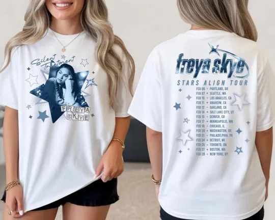 Discover Freya Skye Silent Treatment Stars Align Tour 2026 T-Shirt