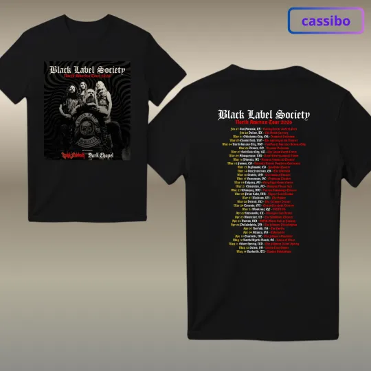 Discover Black Label Society Announce 2026 North American Tour T-Shirt