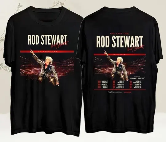 New Rod Stewart 2 Sides To Tour One Last Time Again In 2026 Shirt