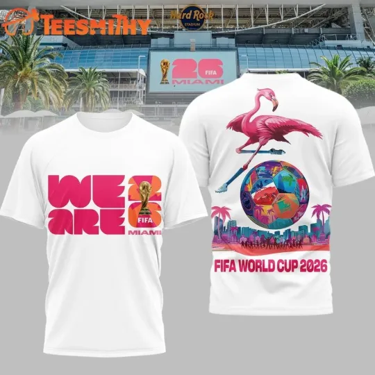 Fifa World Cup 2026 Miami Flamingo Special 3D Shirt