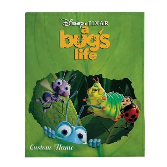 Discover Custom Name Fleece Blanket Personalized A Bug's Life Blanket Disney Film Blanket