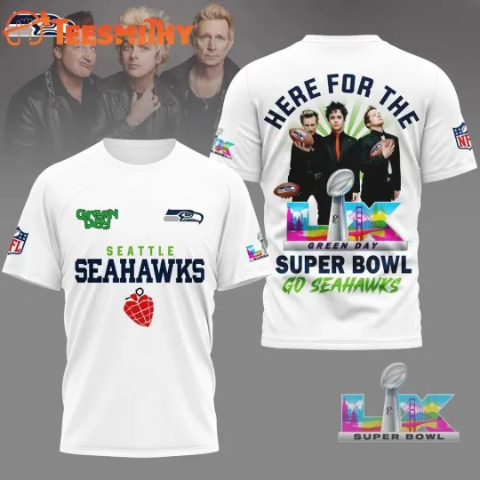 Discover Seahawks 2026 football Green Day Super Bowl Limited Edition T Shirt