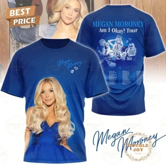 Discover Megan Moroney Am I Okay Tour Limited Edition 3D T-Shirt