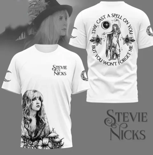 Stevie Nicks Time Cast A Spell On You AOP 3D T-Shirt