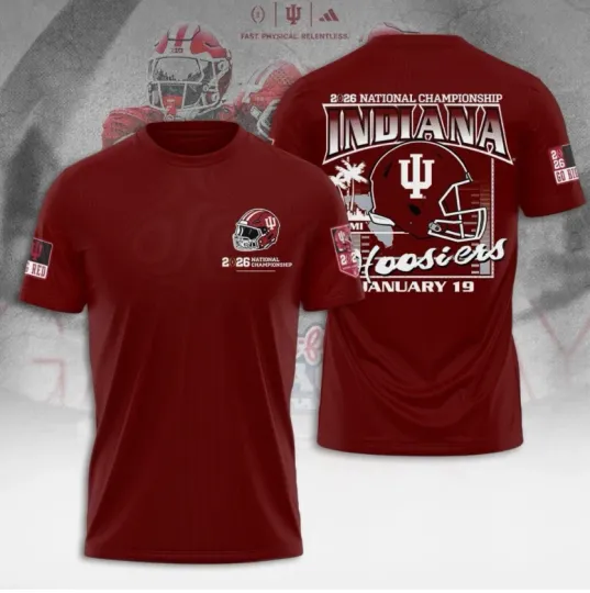 Discover Indiana Football 2026 National Championship 3D Shirt S-5XL Style8
